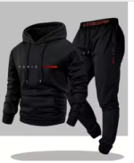 TRENDY FASHION WINTER ELLEGANT ZIPPER TRACKSUIT PRINTED T SHIRT AND TROUSER NEW ARRIVALS GYM SPORTS OUTDOORS CASUAL WEAR T SHIRT TRACK SUIT FOR MEN AT 3 BRO GARMENTS/WINTER ZIPPER TRACKSUIT FOR MEN/WINTER CLOTHES FOR MEN/OUTFIT FOR MEN - Image 2