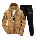 TRENDY FASHION WINTER ELLEGANT ZIPPER TRACKSUIT PRINTED T SHIRT AND TROUSER NEW ARRIVALS GYM SPORTS OUTDOORS CASUAL WEAR T SHIRT TRACK SUIT FOR MEN AT 3 BRO GARMENTS/WINTER ZIPPER TRACKSUIT FOR MEN/WINTER CLOTHES FOR MEN/OUTFIT FOR MEN - Image 4