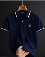 Sherooz Collection Trendy Waffle Knit Zipper Polo Shirts For Men / Polo Tshirts For Men / Men Polo Tshirts / Men Tshirts - Image 7